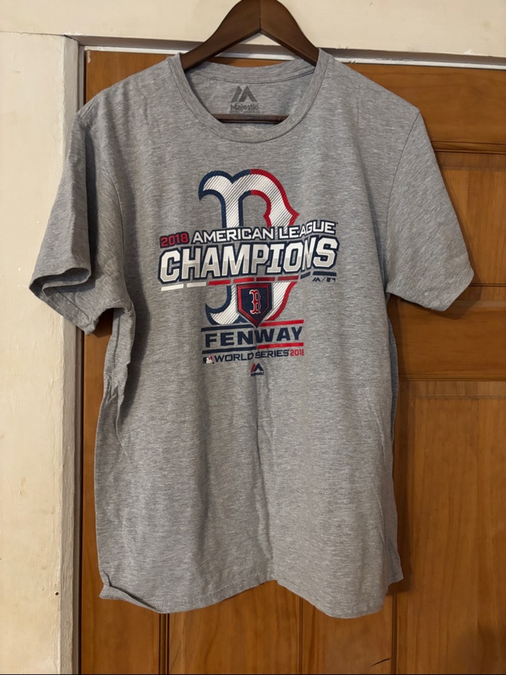 Majestic Gray Boston Red Sox Champions Graphic Tee